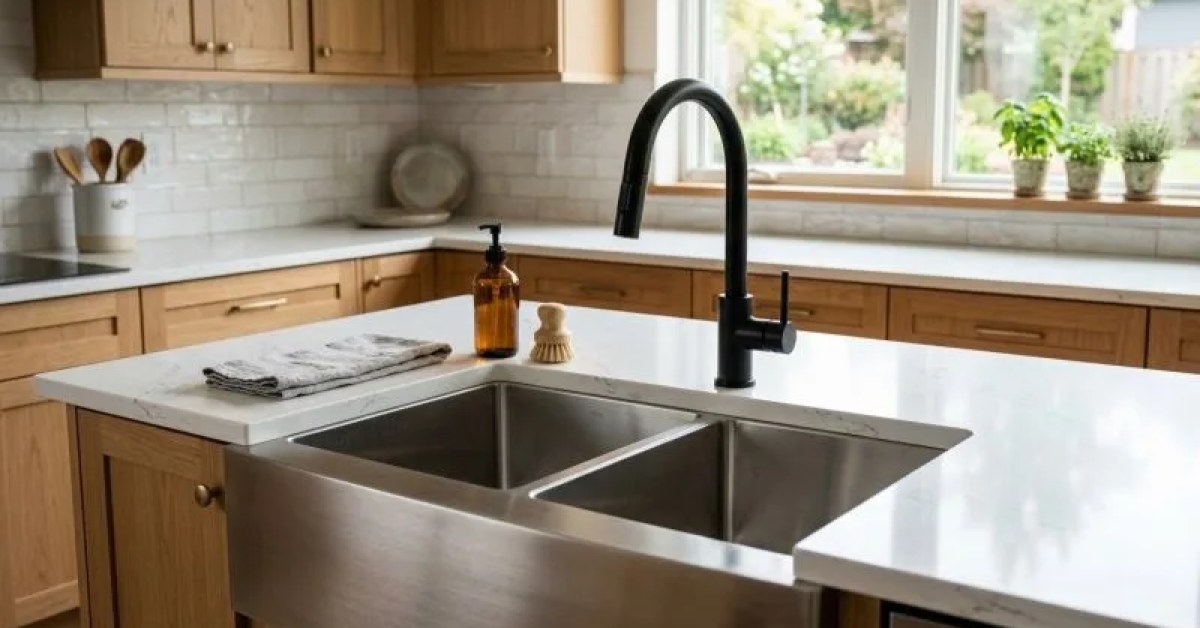 Plumbing professional working on fixture installation